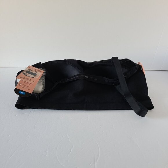 SHAPERMINT ESSENTIALS CONVERTIBLE STRAPLESS BANDEAU BRA - BLACK- SIZE XL/TG - Picture 9 of 13